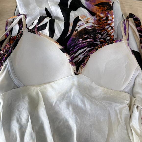 90s Y2k Cache Beaded Satin Tie Back Mermaid Formal Dress Sexy Party McBling 2 - Picture 13 of 15